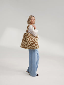 Teddy Mom Bag | Leopard