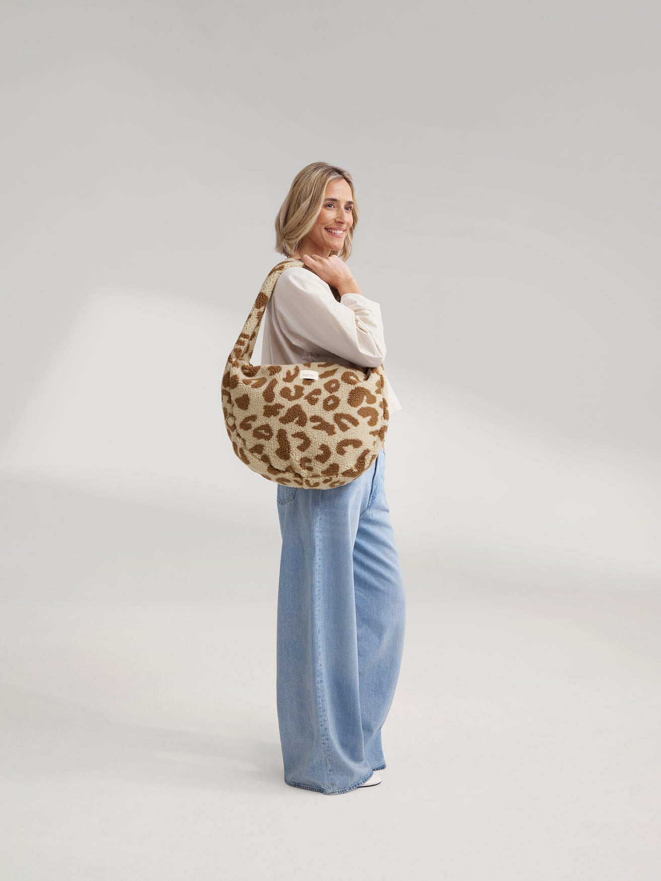 Teddy-Umhängetasche | Leopard