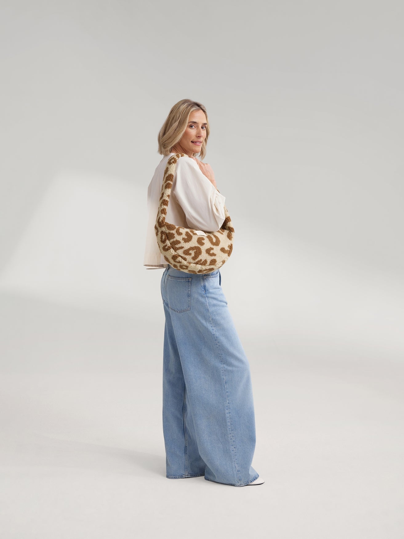 Teddy Mini Cross Body Bag | Leopard