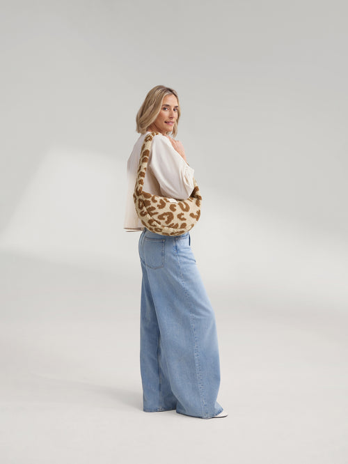 Teddy Mini Cross Body Bag | Leopard
