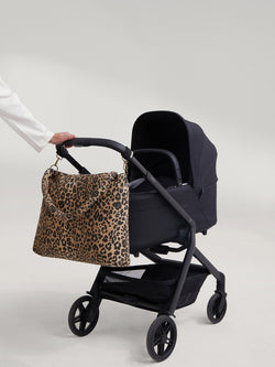 Brown Leopard Cotton Sac à langer
