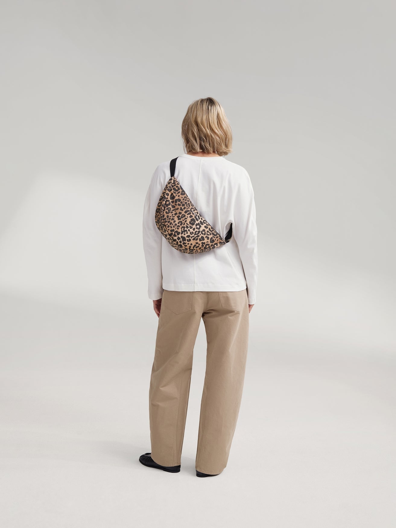 Brown Leopard Cotton Adult-Gürteltasche