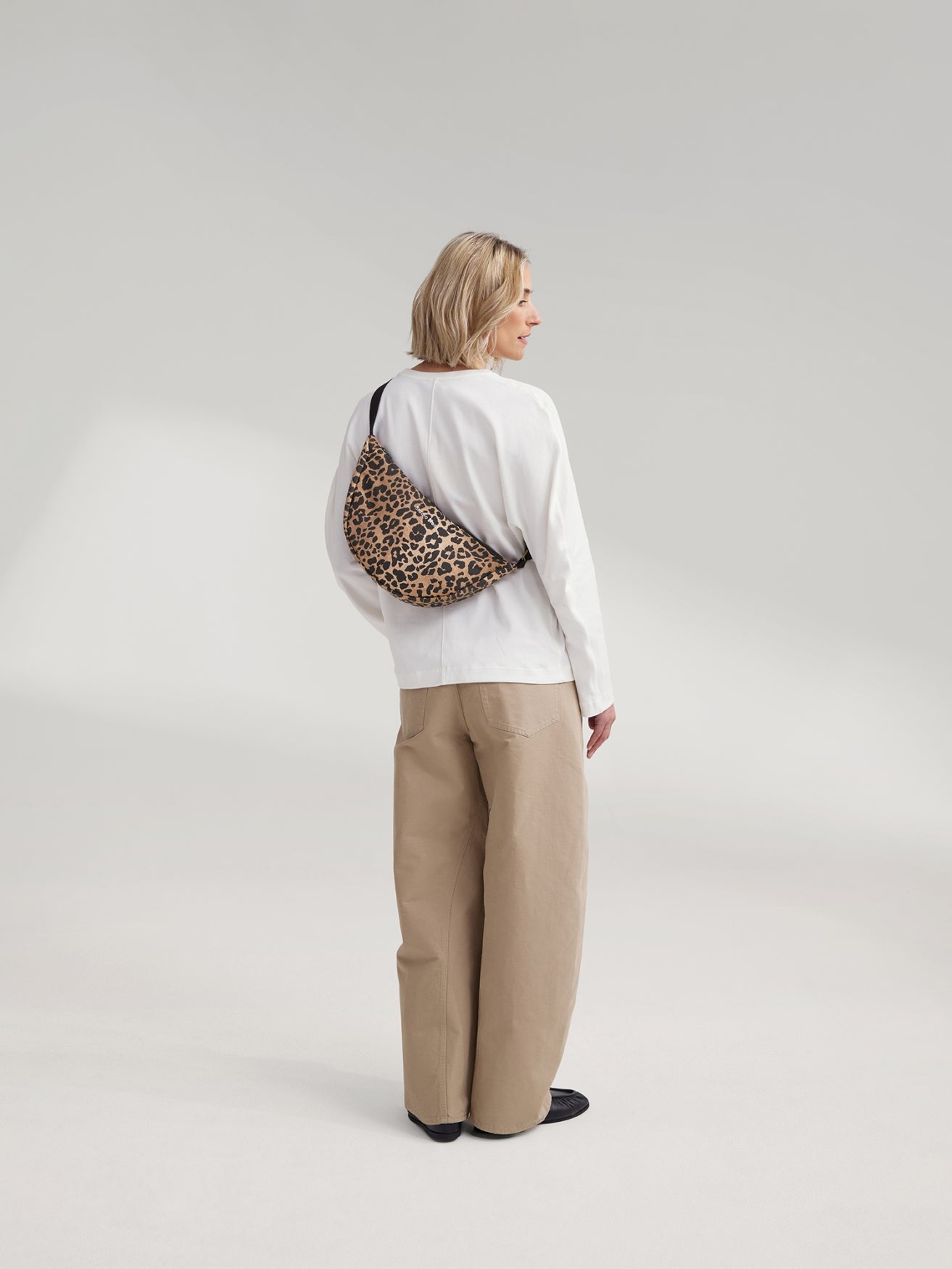 Brown Leopard Cotton Adult-Gürteltasche
