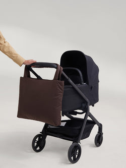 Puffy Mom Bag | Brun