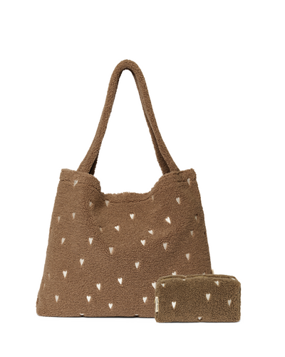 Classic Teddy Gift Set | Brown Hearts