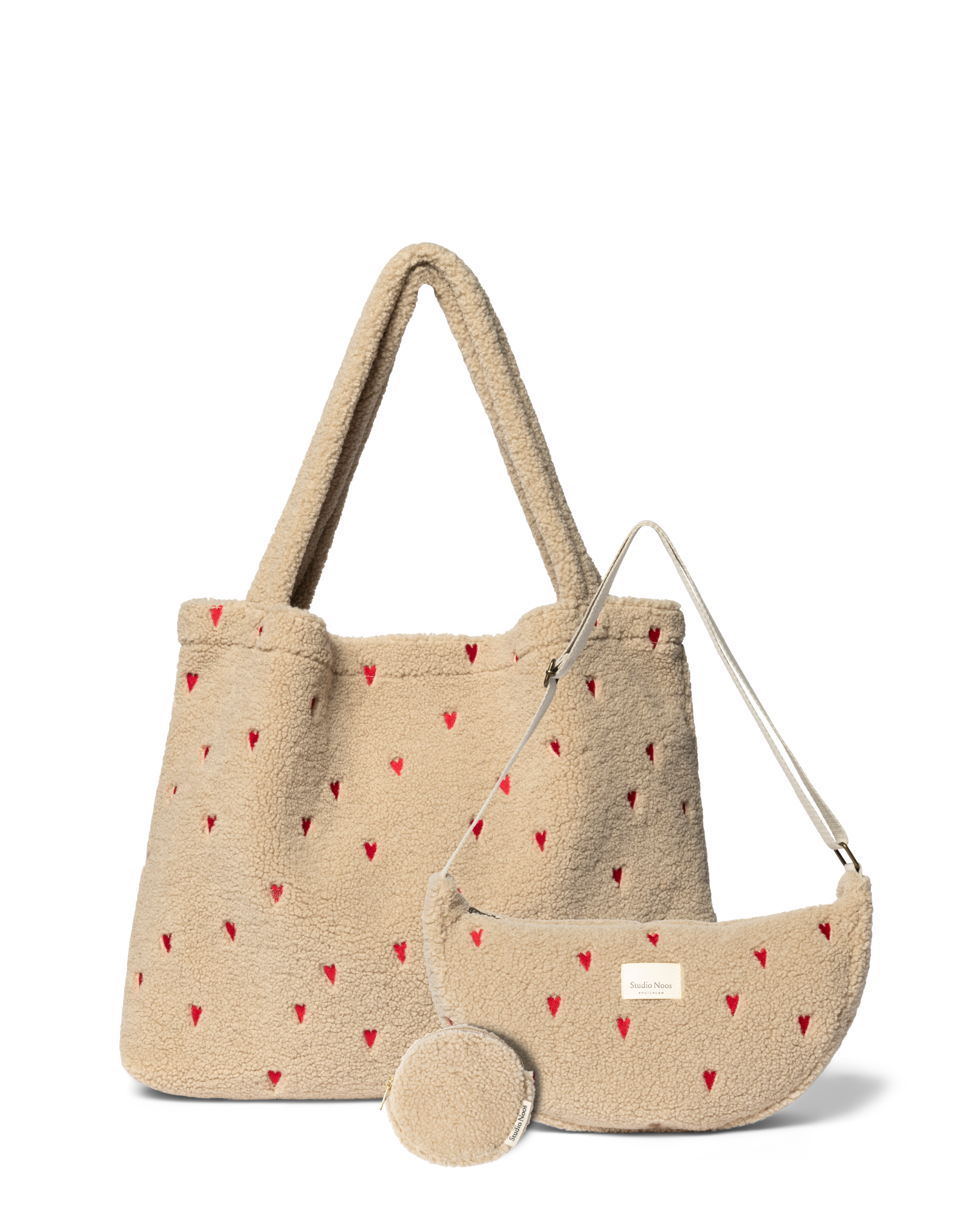 Coffret Cadeau Essentials Teddy Cœurs Écru