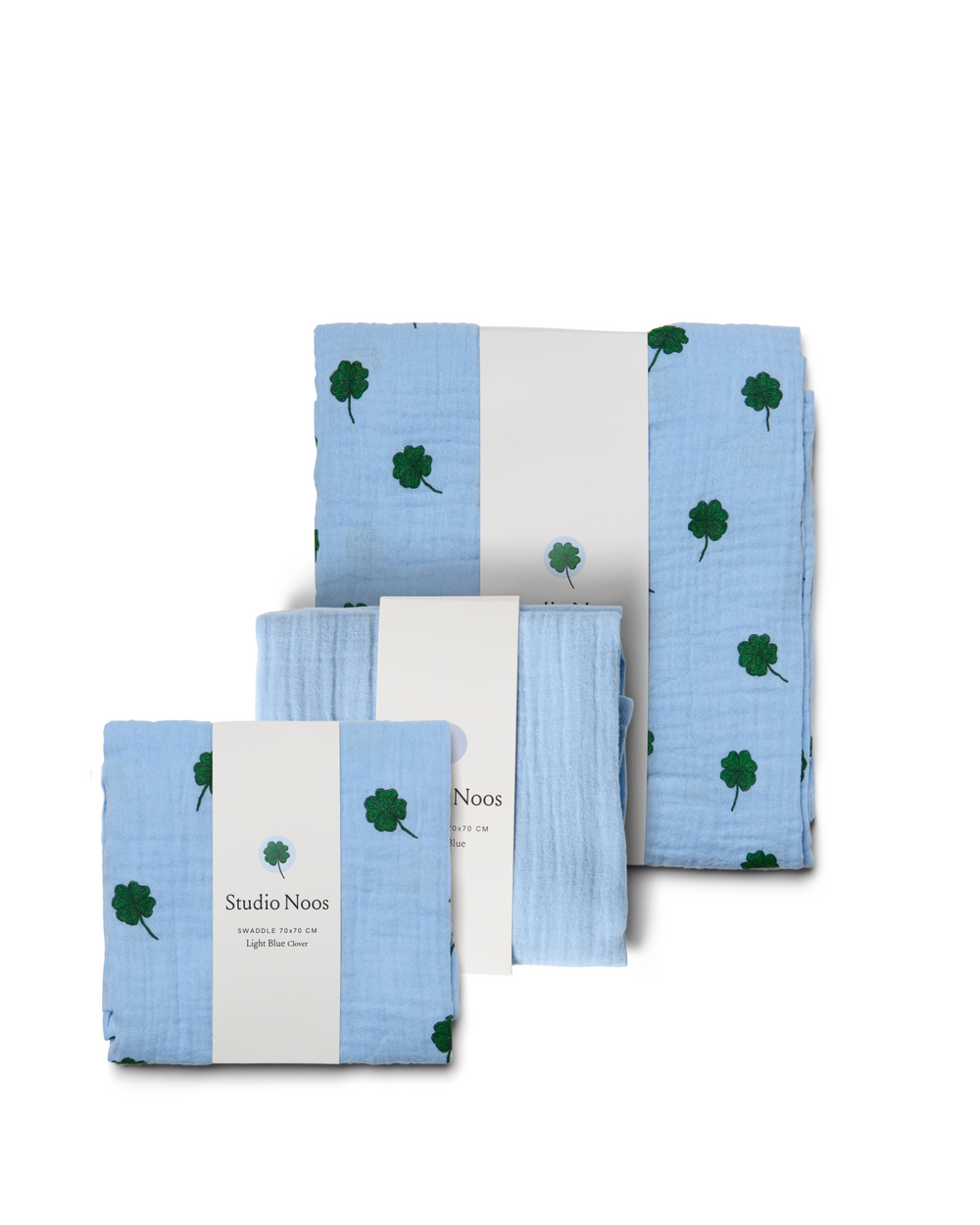 Coffret Cadeau Maxi Lange Trèfle Bleu Clair