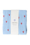 Swaddle Print Large | Light Blue Hearts