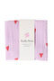 Paarse Hydrofiele Doek Met Hartjes - Medium