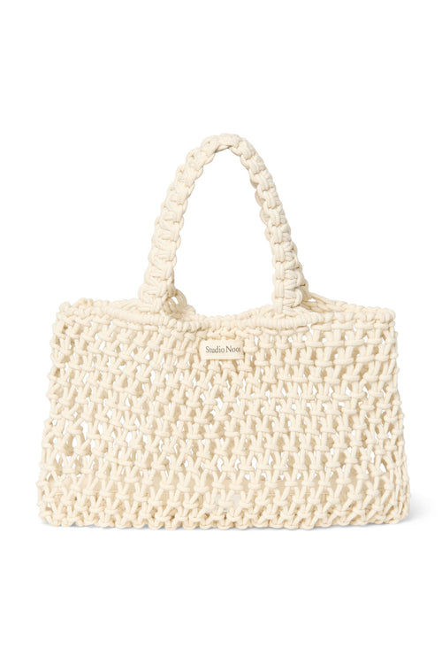 Natural Macrame Mini Handbag