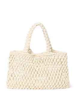 Natural Macrame Mini Handbag