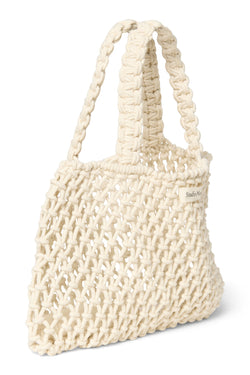 Natural Macrame Mini Handbag