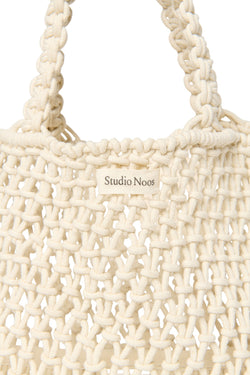 Natural Macrame Mini Handbag
