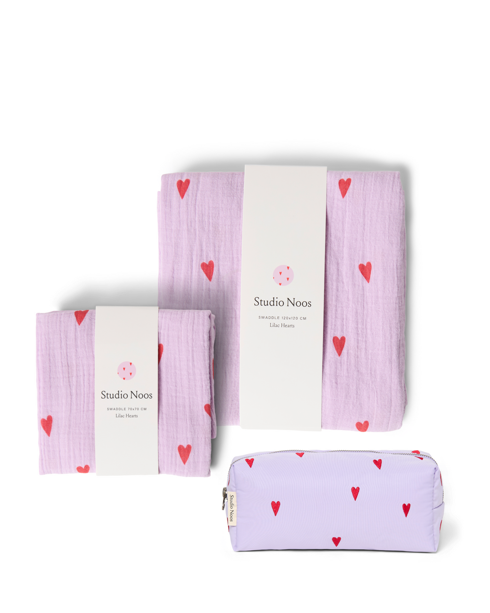Newborn Essentials Gift Set | Paarse Hearts