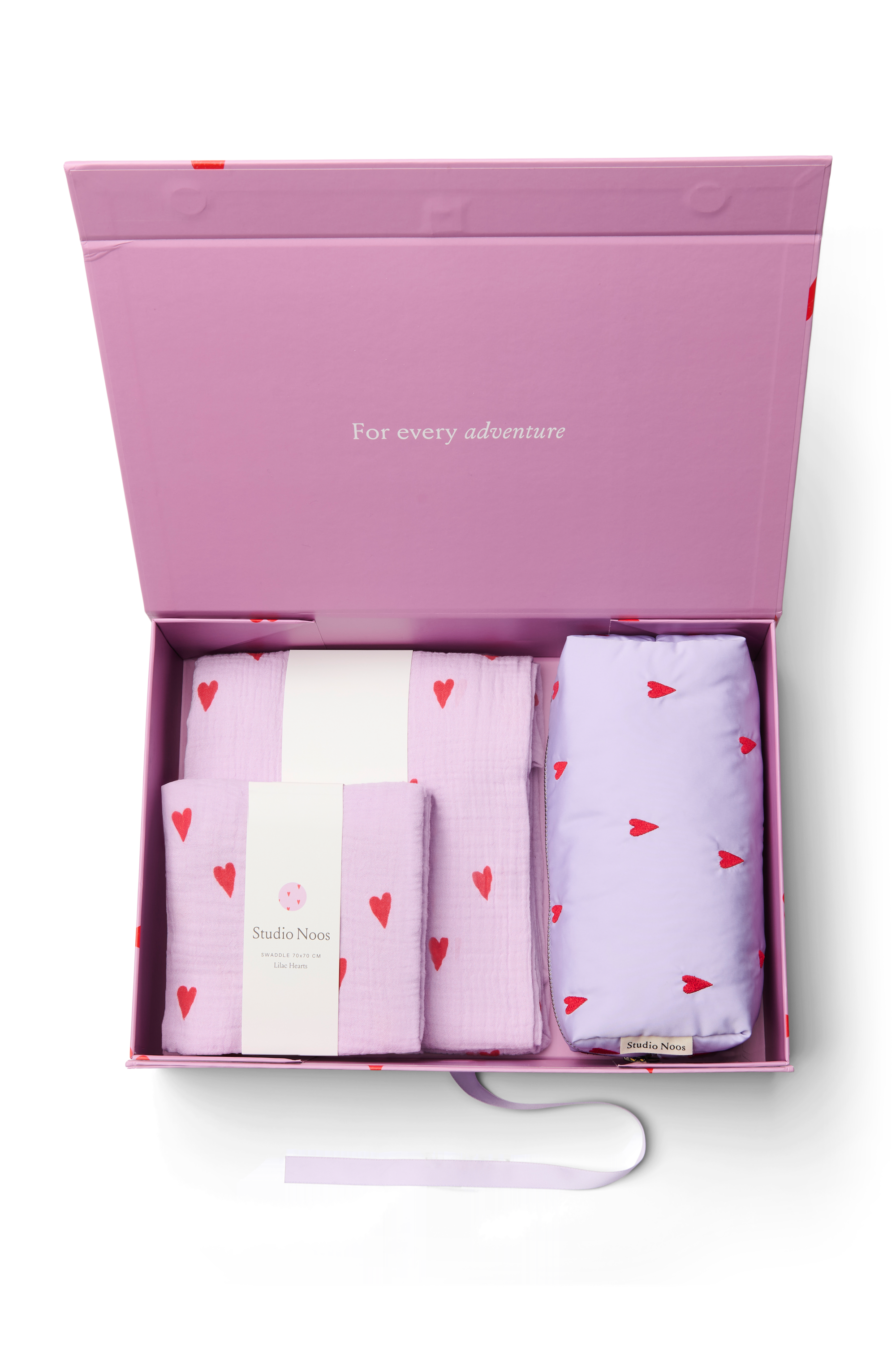 Newborn Essentials Gift Set | Paarse Hearts