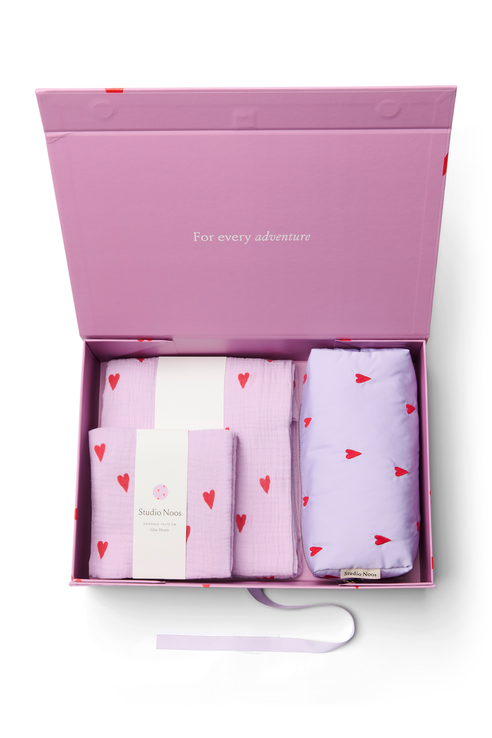 Newborn Essentials Gift Set | Paarse Hearts