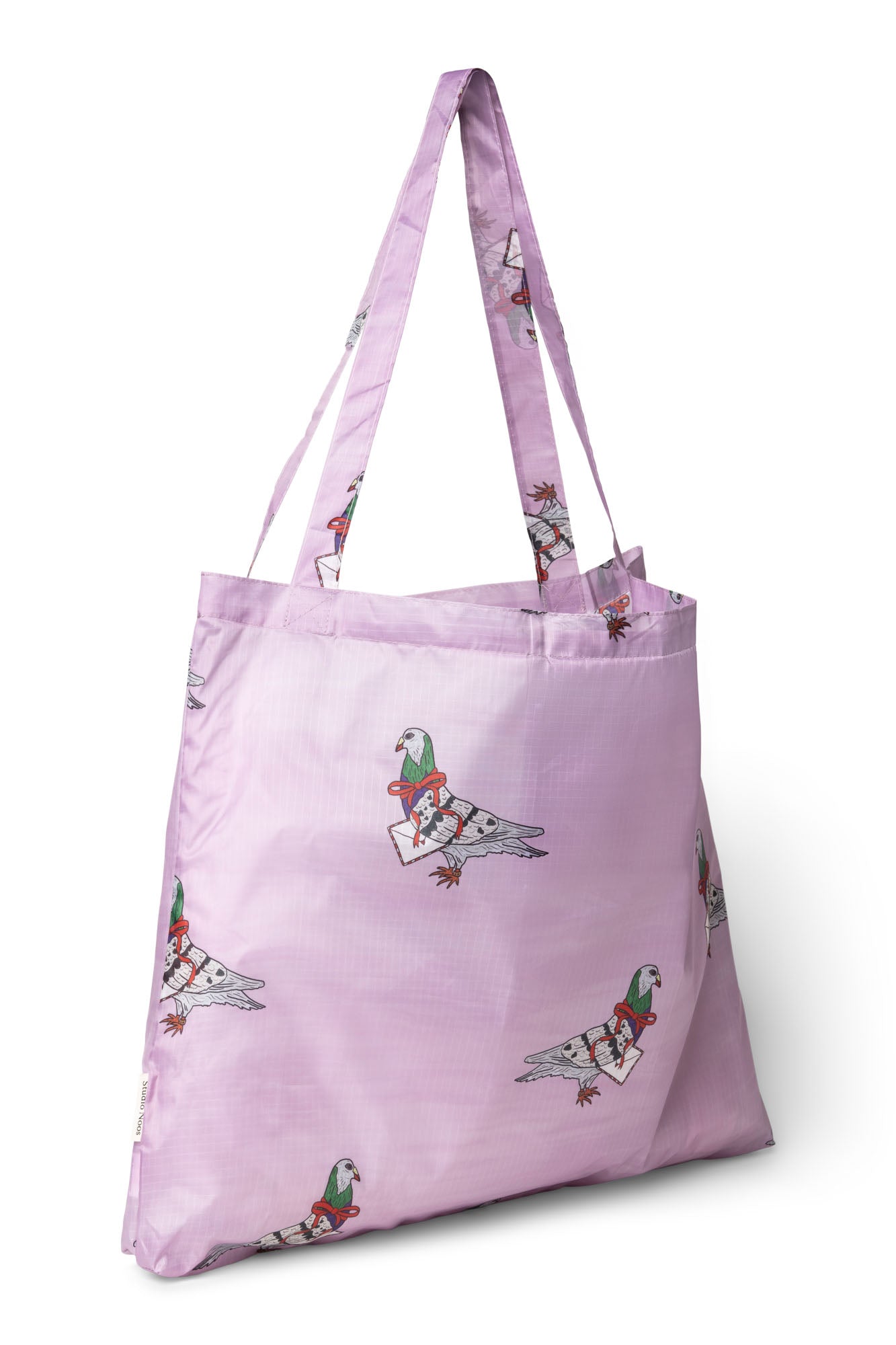 Pigeon Pink Grocery Bag