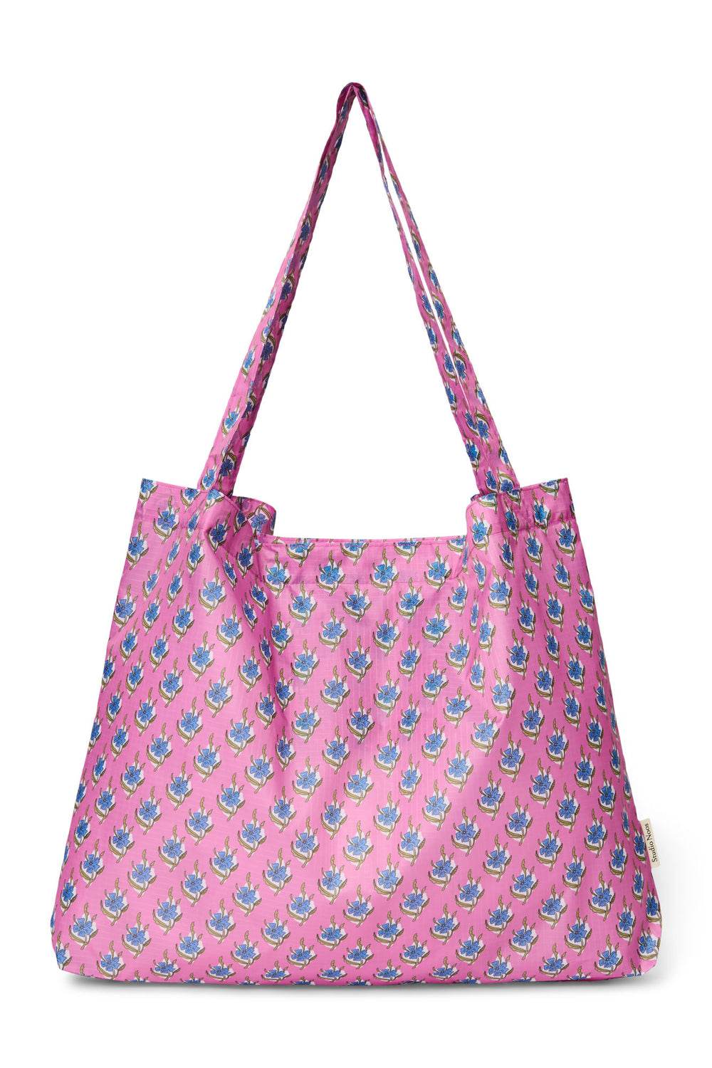 Pink Floral Grocery Bag