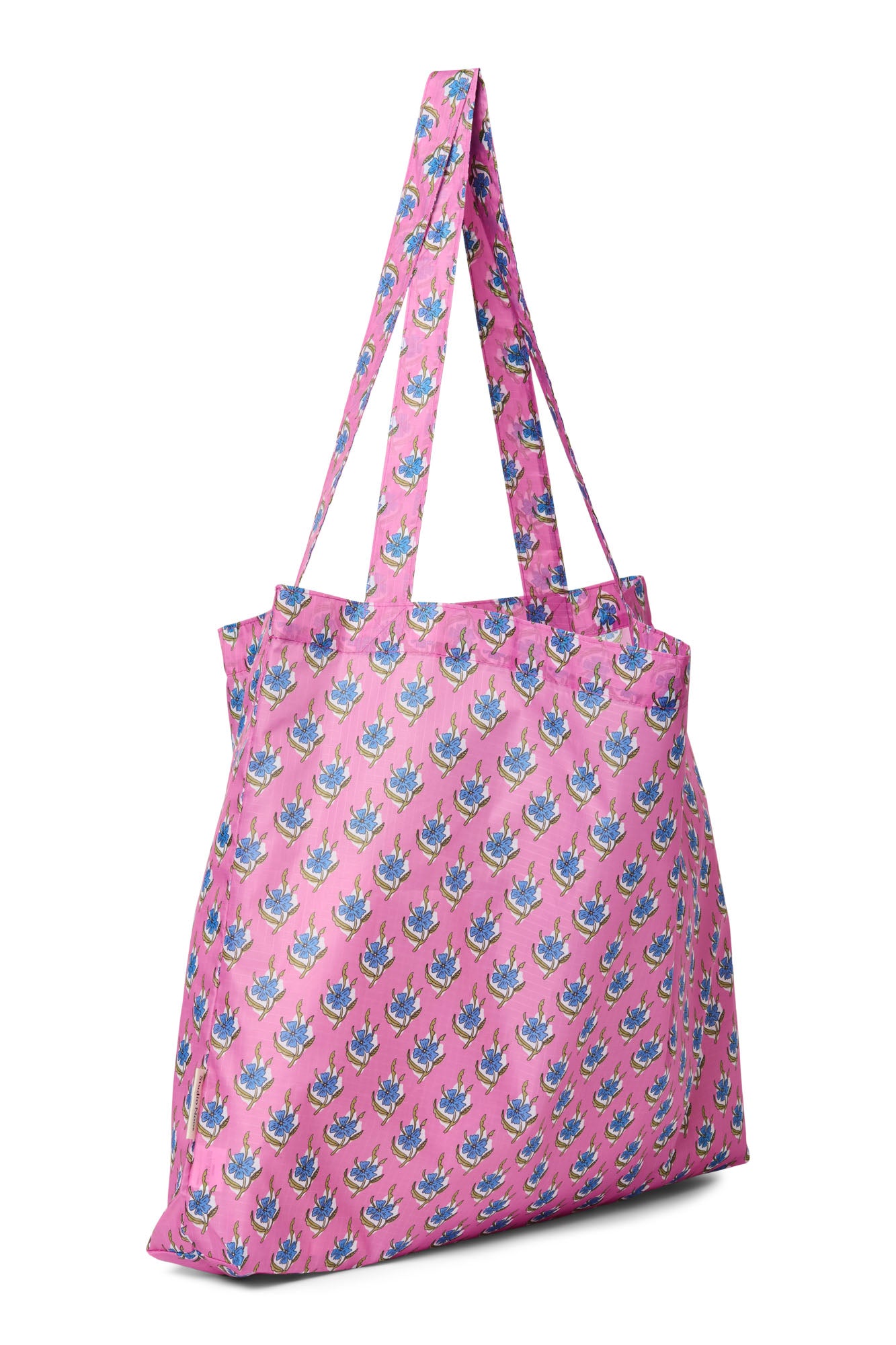 Pink Floral Grocery Bag