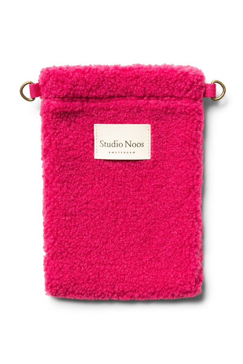 Pink Teddy Phone Bag