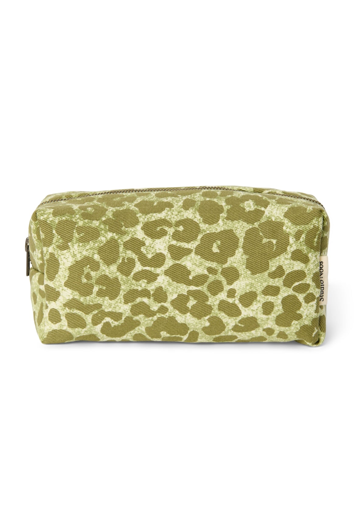 Cotton Pouch | Green Leopard