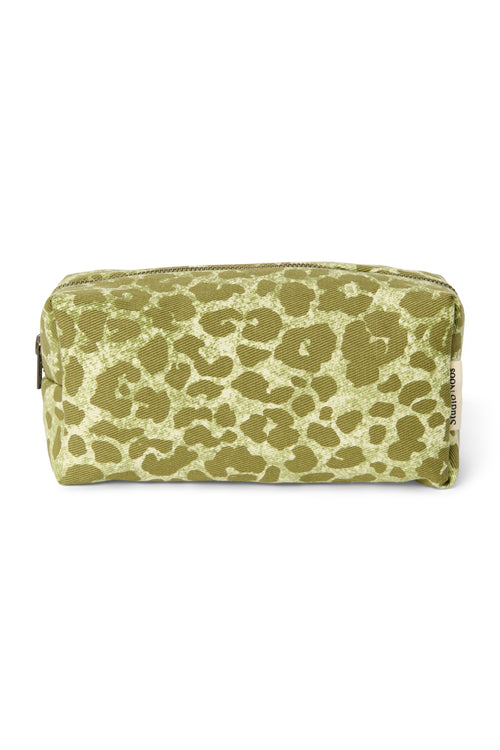 Cotton Pouch | Green Leopard