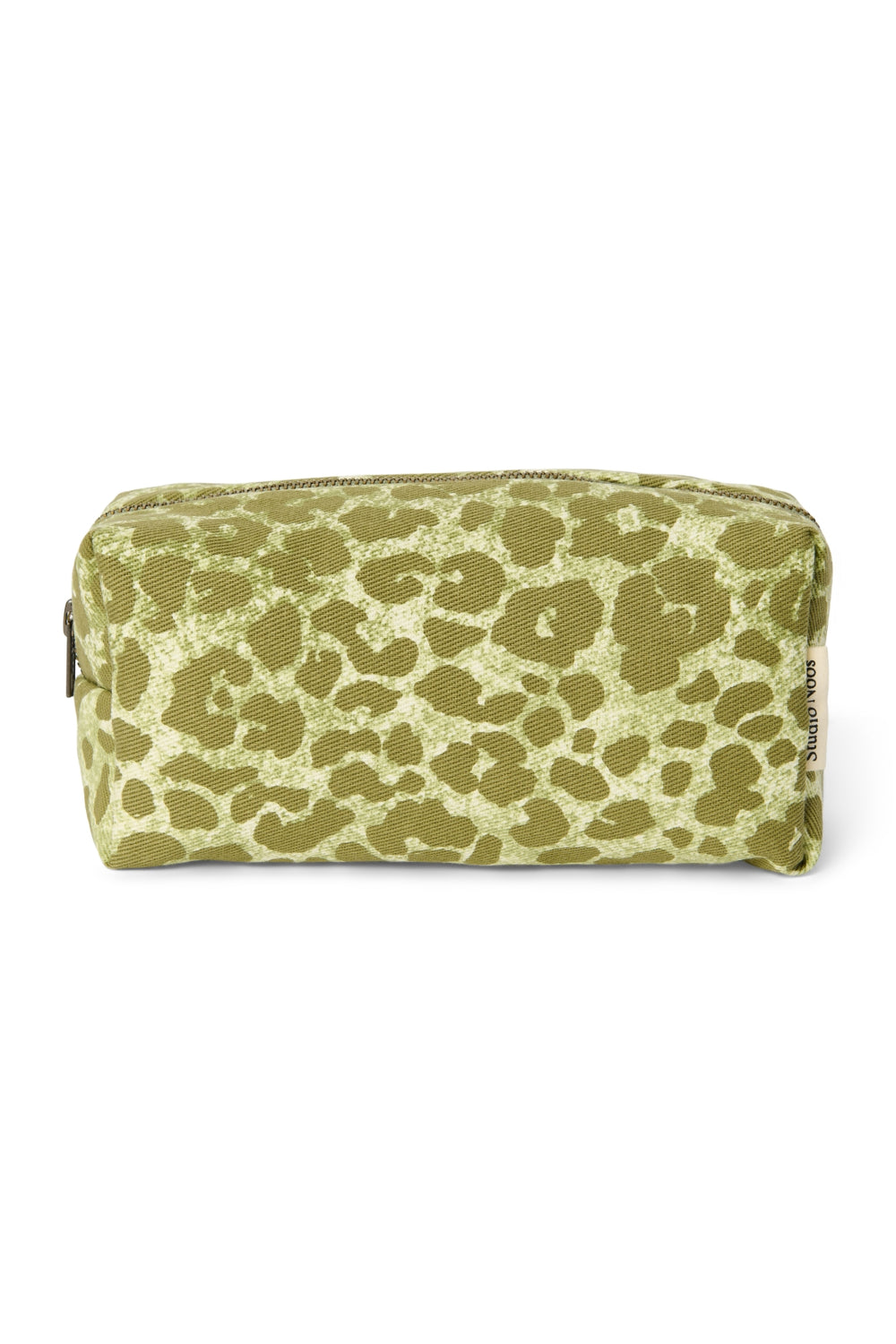 Cotton Pouch | Green Leopard