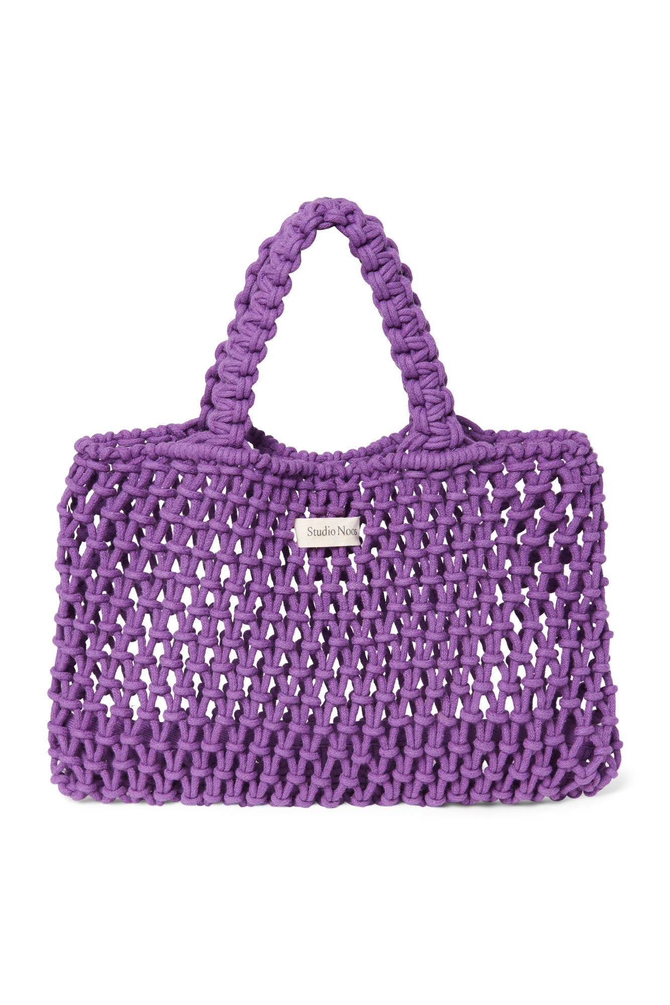 Purple Macrame Mini Handbag