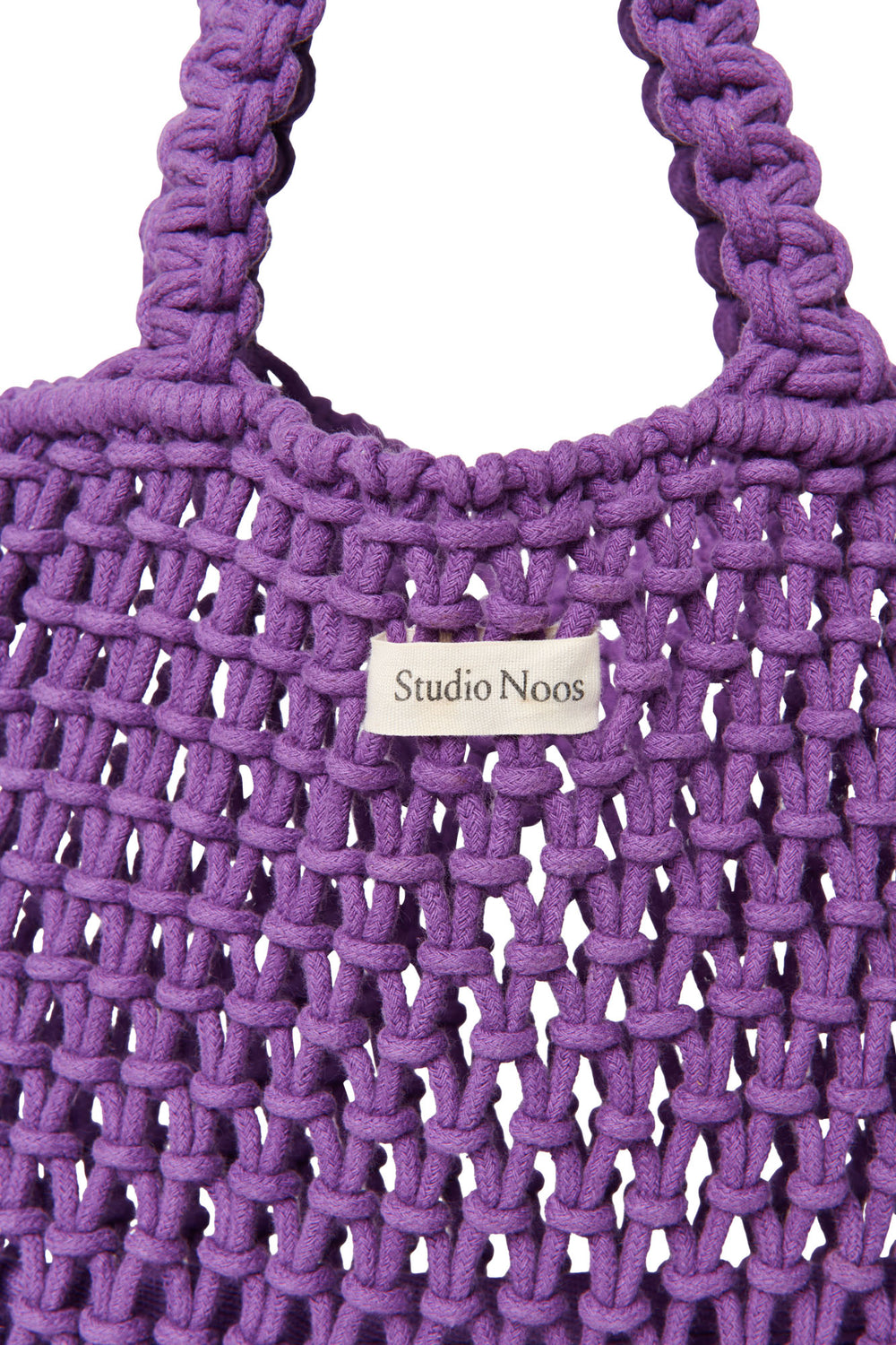 Purple Macrame Mini Handbag