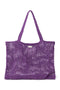 Purple Macrame Mom Bag