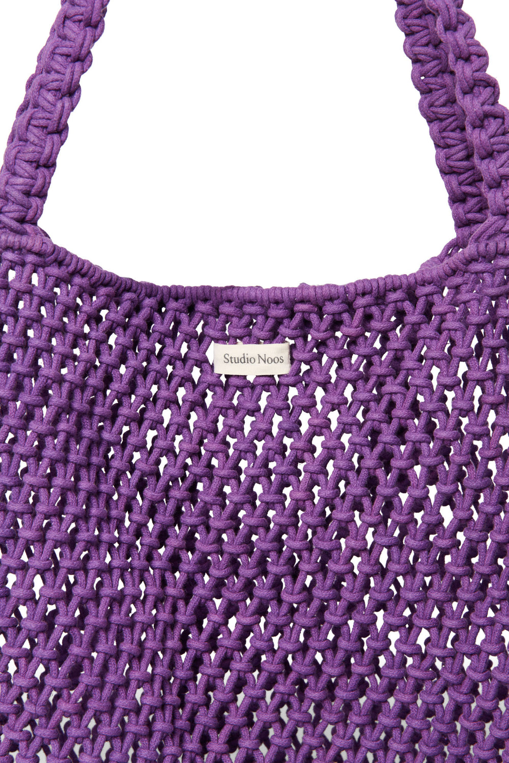 Purple Macrame Mom Bag
