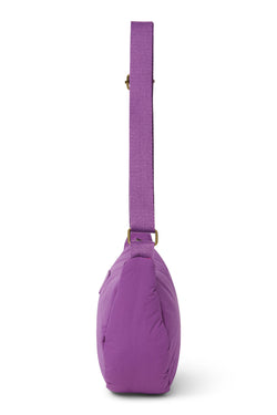 Paarse Textured Puffy Adult Fanny Pack