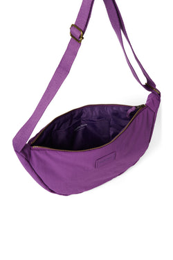 Paarse Textured Puffy Adult Fanny Pack