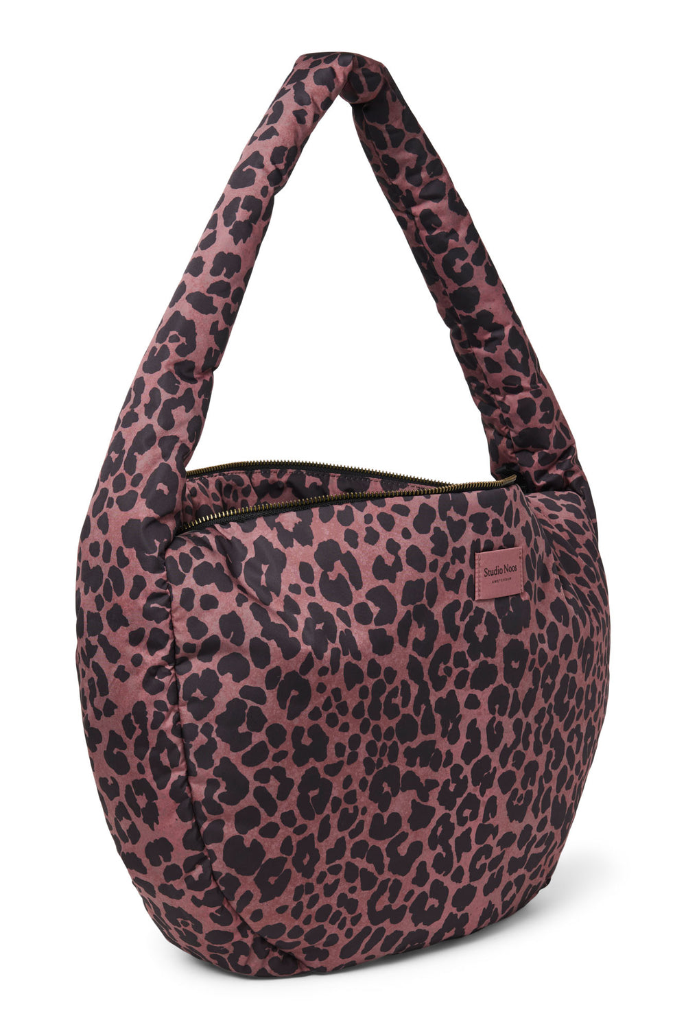 Puffy Cross Body Bag | Red Leopard