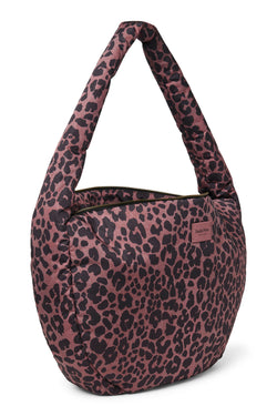 Puffy Cross Body Bag | Red Leopard