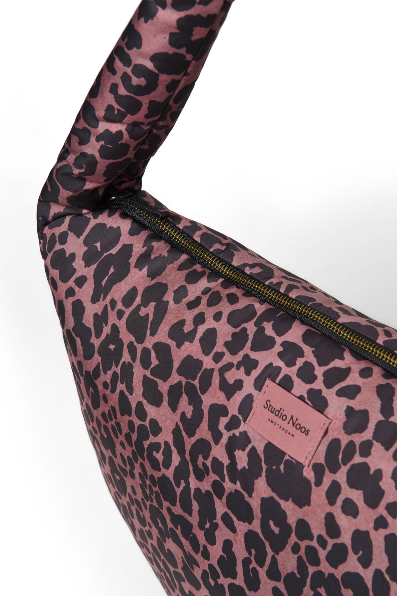 Puffy Cross Body Bag | Red Leopard