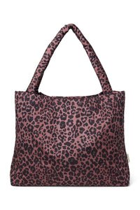  Red Leopard Puffy Mom Bag 