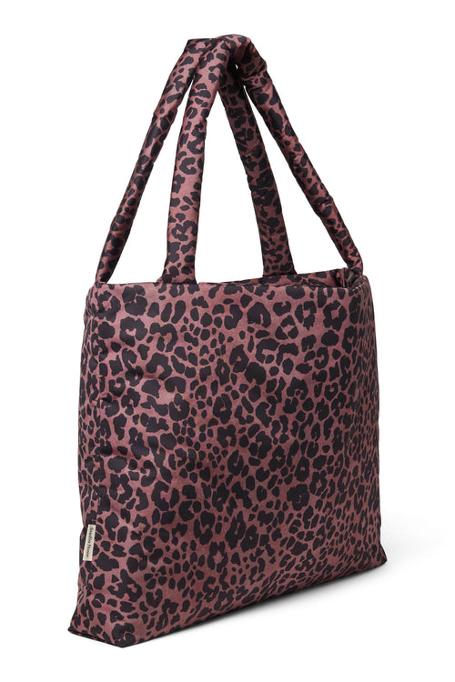 Puffy Mom Bag | Red Leopard
