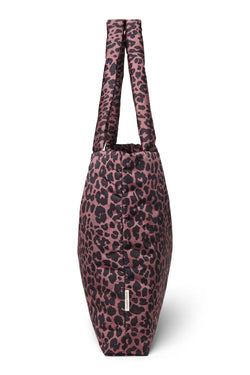Puffy Mom Bag | Red Leopard