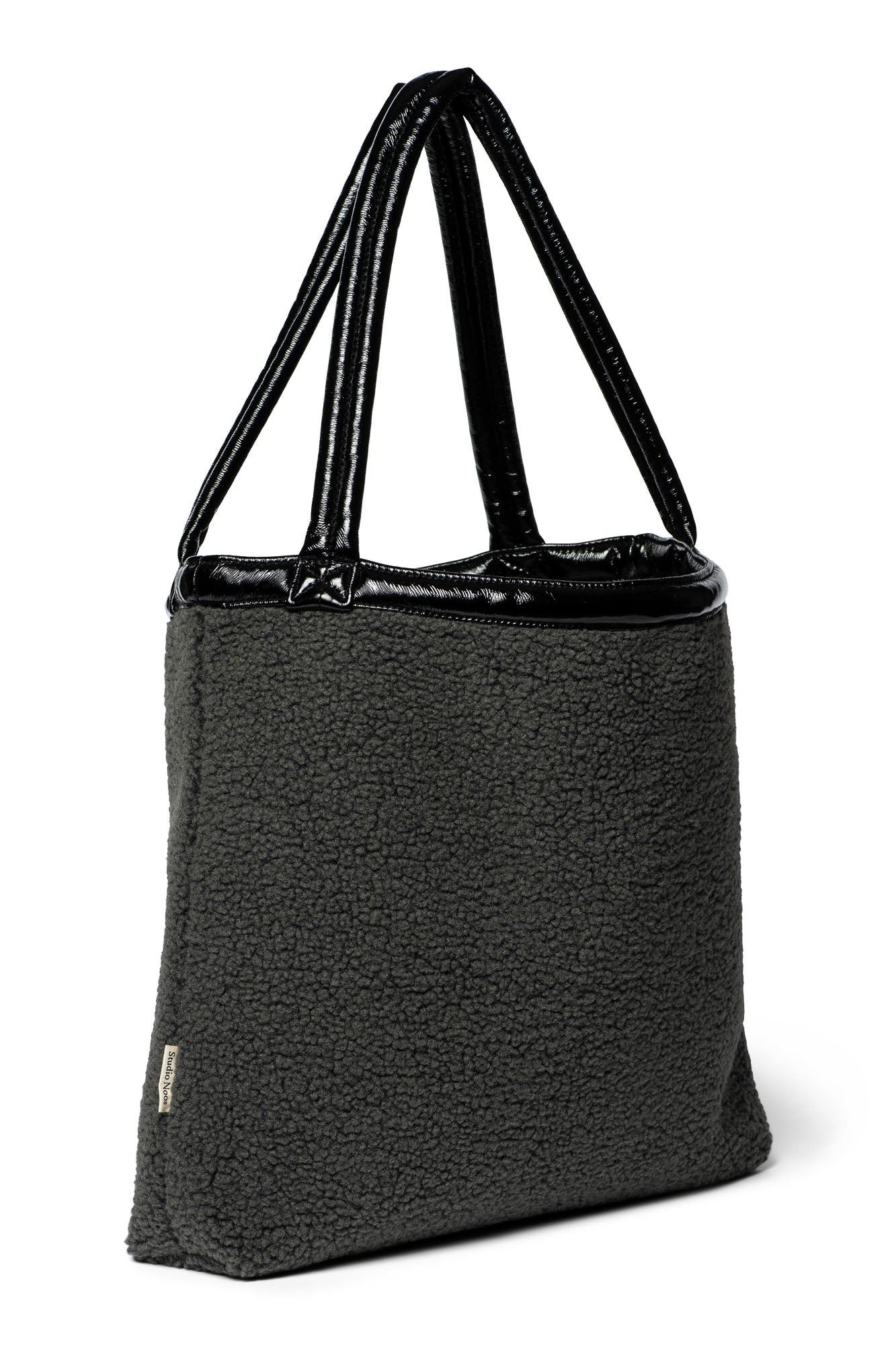 Teddy Mom Bag | Black Lacquer