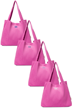 Roze Rib Mom Bag