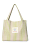 Serenity Cotton Striped Mom Bag