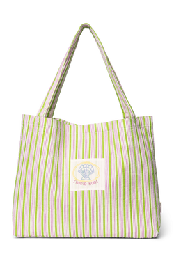 Serenity Cotton Striped Mom Bag