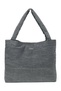 Denim Mom Bag | Grey
