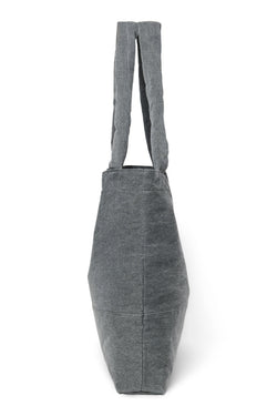 Denim Mom Bag | Grey