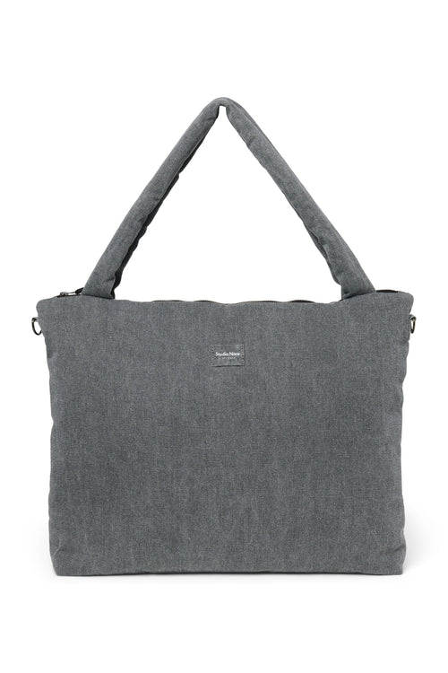 Denim Diaper Bag | Grey