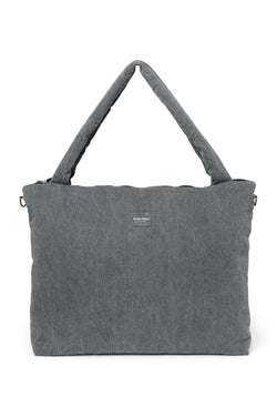 Denim Diaper Bag | Grey