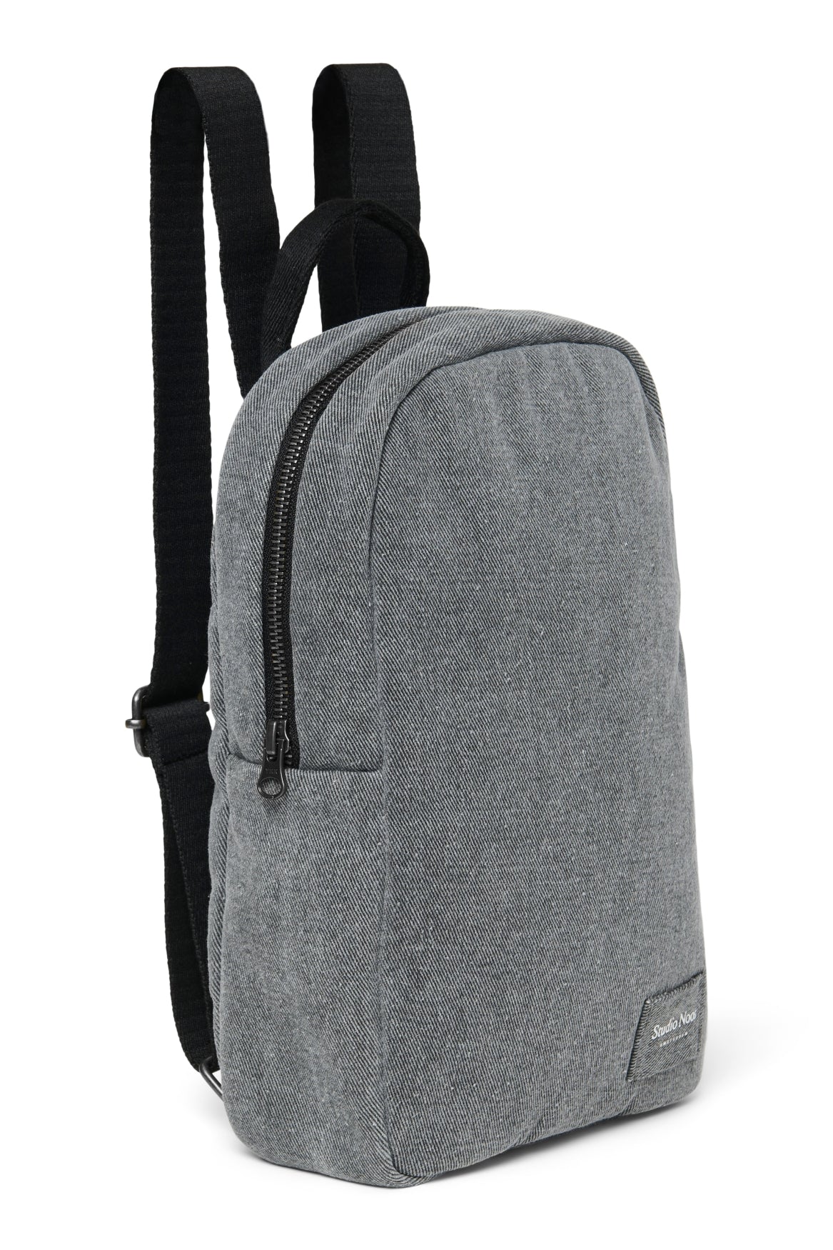 Denim Mini Backpack | Grey