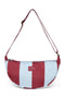 Bordeaux / Bleu Clair Bold Stripe Adult Sac Banane
