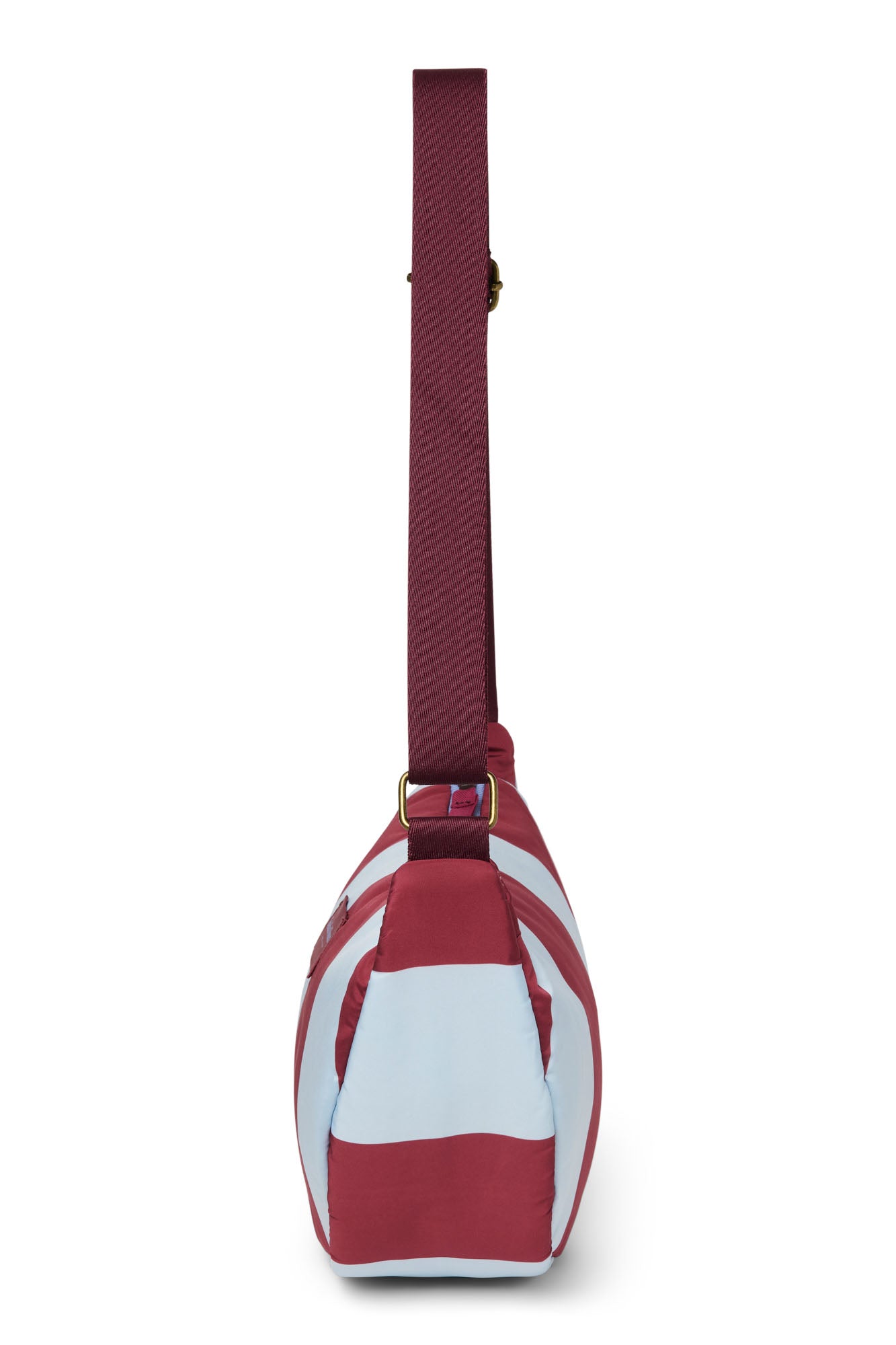 Bordeaux / Bleu Clair Bold Stripe Adult Sac Banane